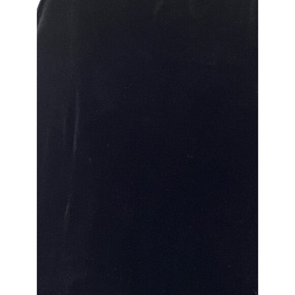R & K Evening Black Velvet Skirt Size 14 Midi A Style Stretch Elastic Waist - Picture 5 of 15